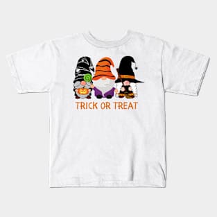 Trick or Treat Gnomes Kids T-Shirt